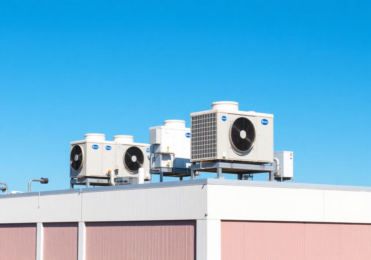 Commercial HVAC rooftop units serviced by AirPros in Alabama